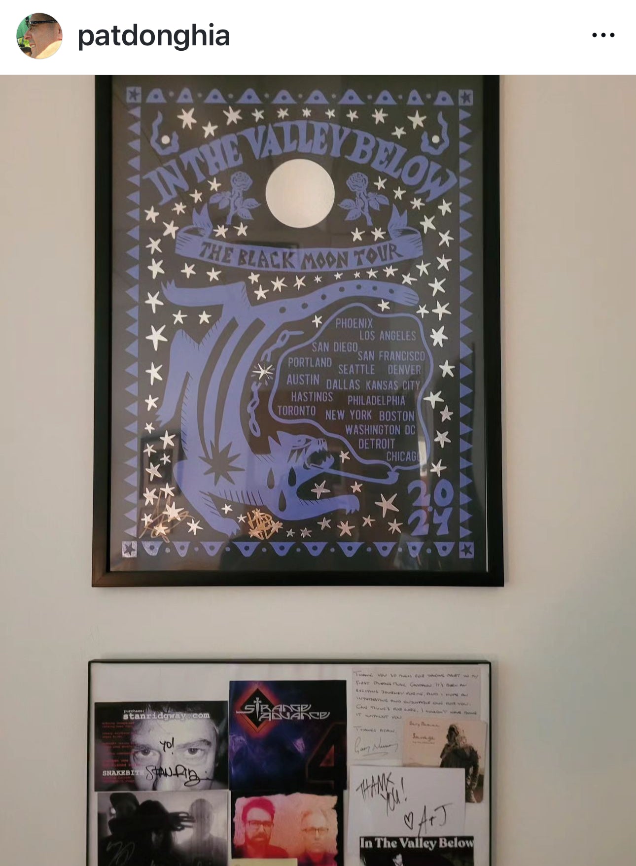 In The Valley Below The Black Moon Tour Poster