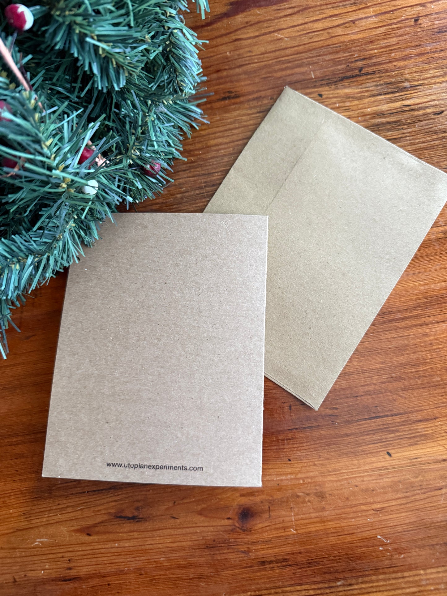 Folk Art Christmas Holiday Cards | Winter Solstice Cards | Scandinavian Cards | Art Christmas Cards | Kraft Christmas Cards