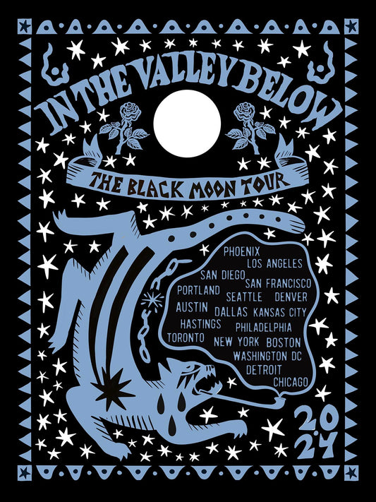 In The Valley Below The Black Moon Tour Poster