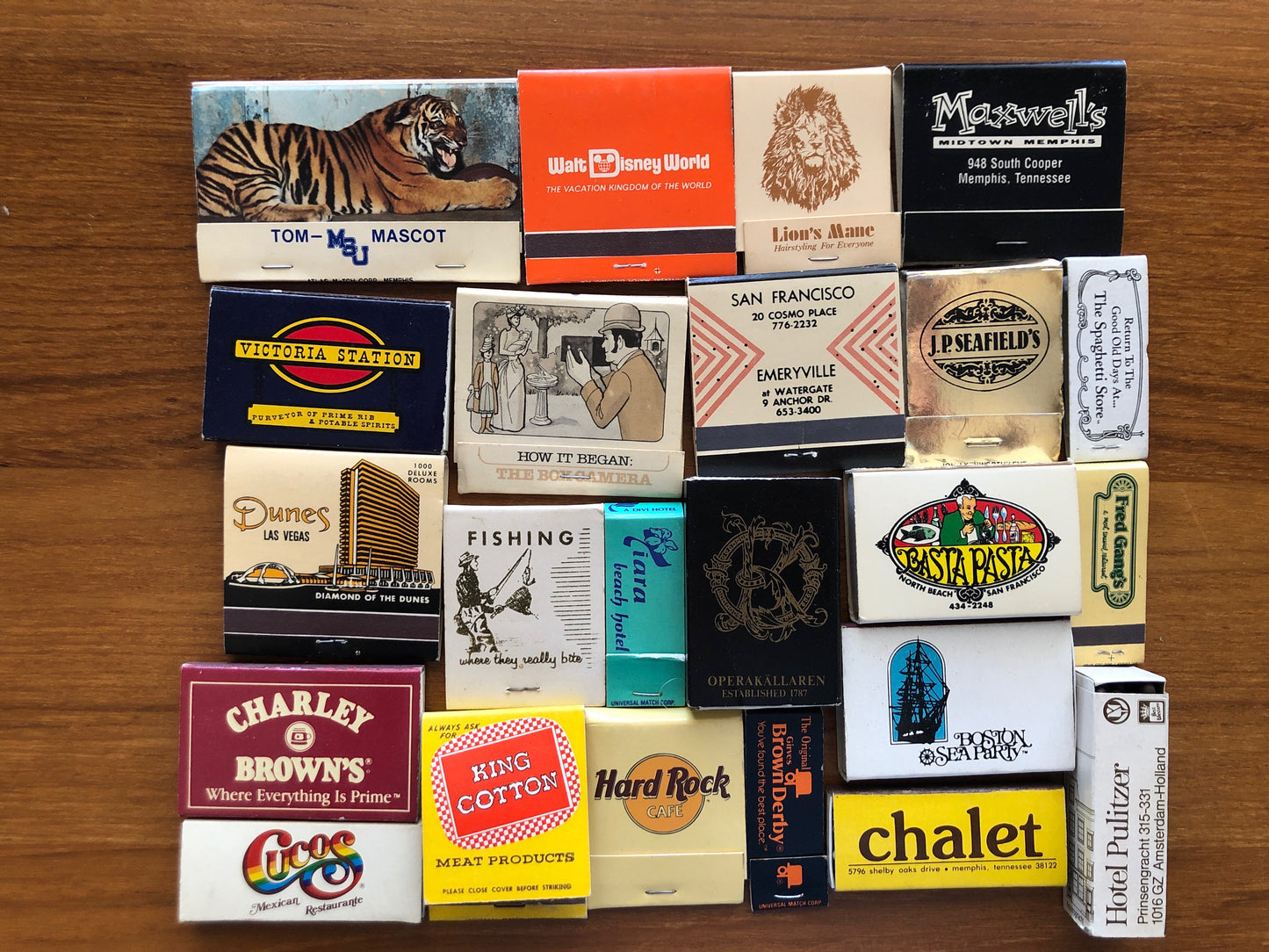 Vintage Matches | Set of 10 Matches | Cool Vintage Matchboxes | Mystery Matchbook | Travel Souvenirs | Collectable Matches | Match Bundle